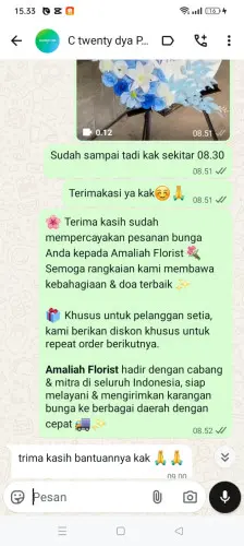 Testimonial Standing Flower manokwari